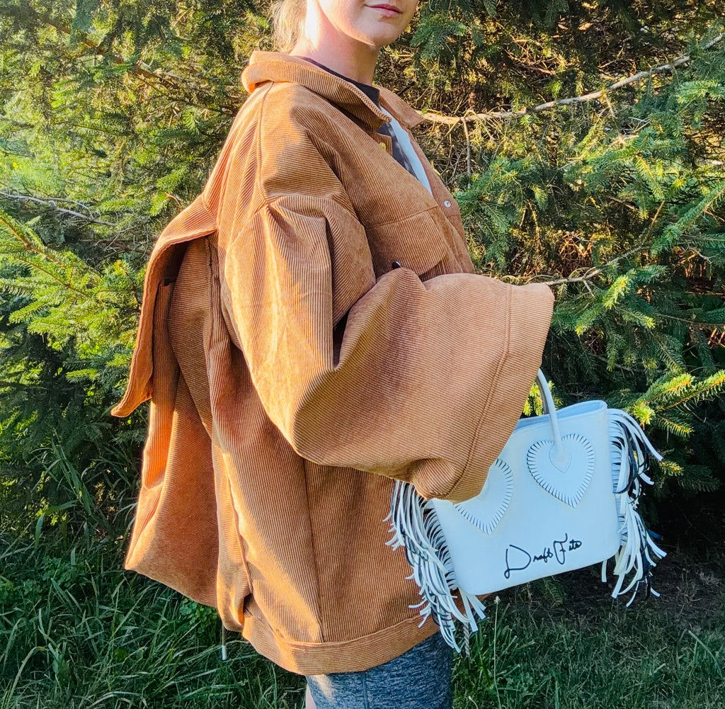 The JackPack Jacket in “Gold Corduroy”