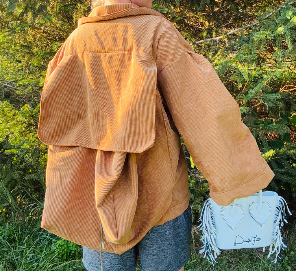 The JackPack Jacket in “Gold Corduroy”