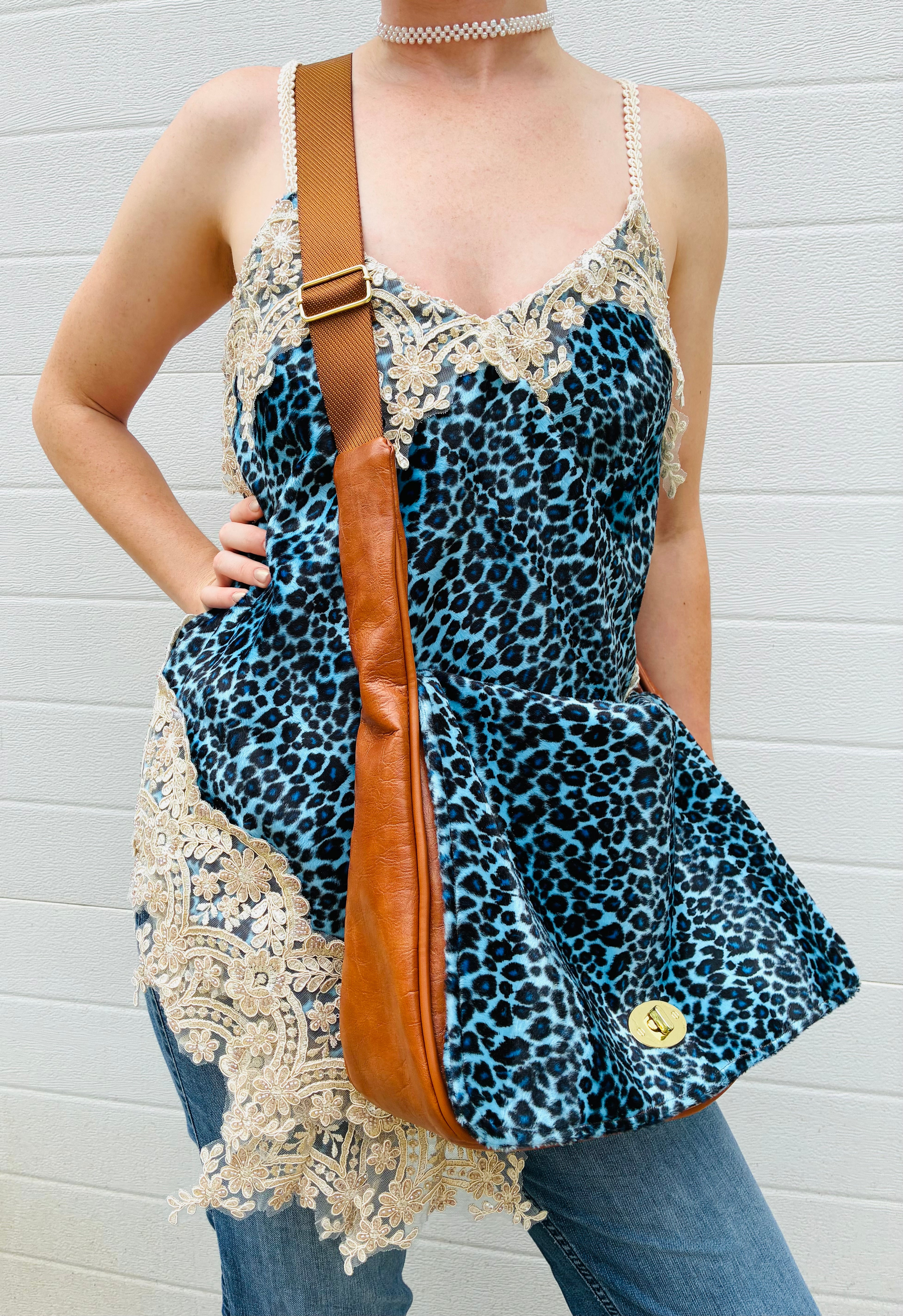 Blue Leopard Tank Top