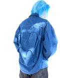 The JackPack Jacket in “Denim Blue”