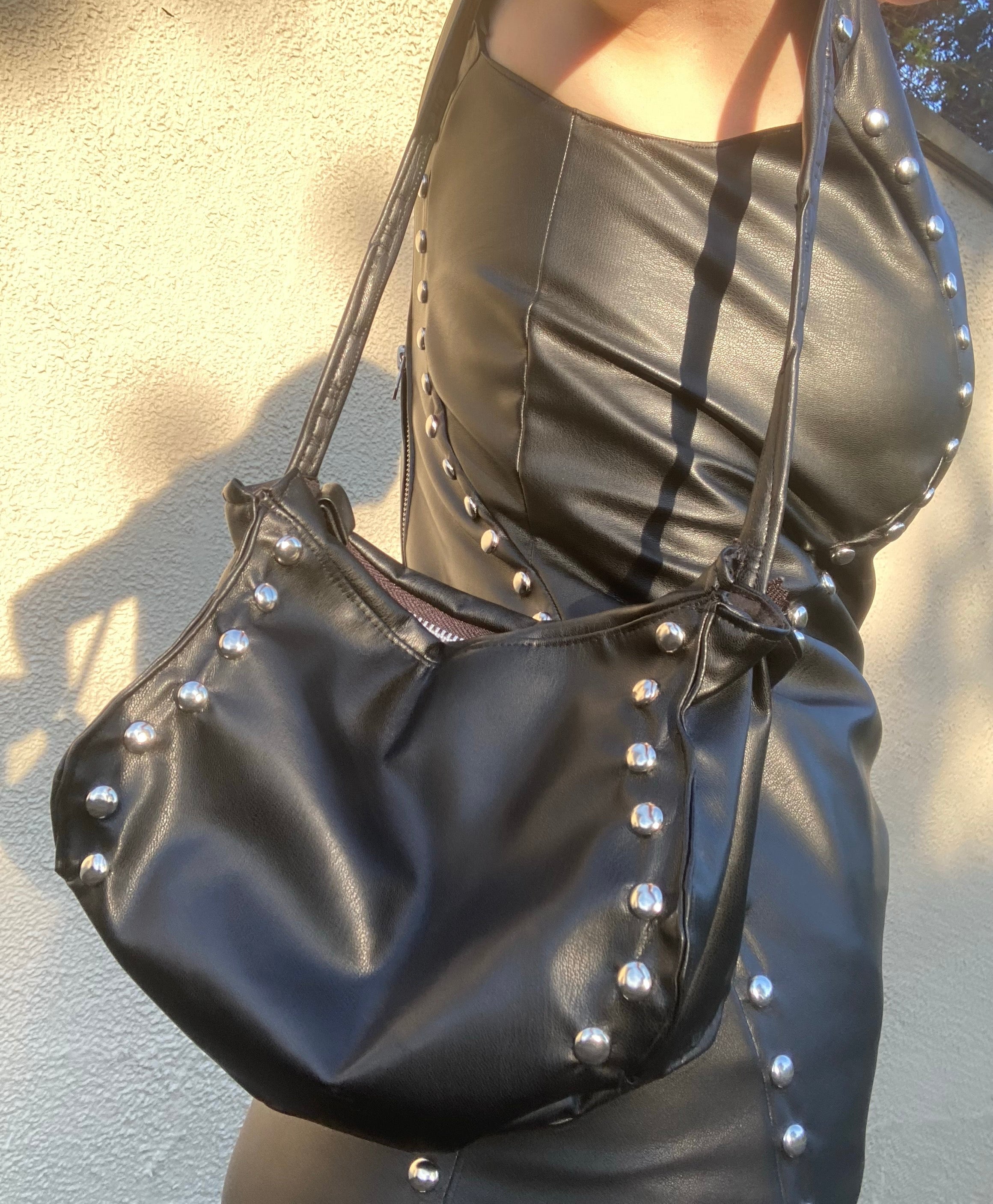 Studded Leather Purse
